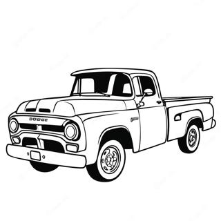 Klassisk Dodge Truck Farveside 69764-57465