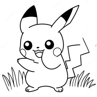 Pikachu I Aktion Farveside 69934-57833