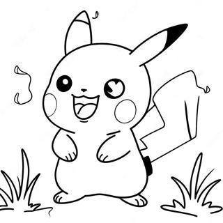 Pikachu I Aktion Farveside 69934-57834