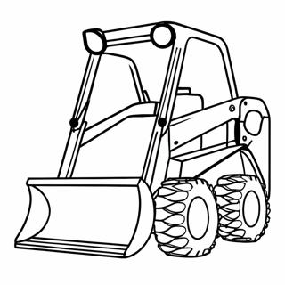 Skid Steer Tungt Maskineri Farveside 7104-5779