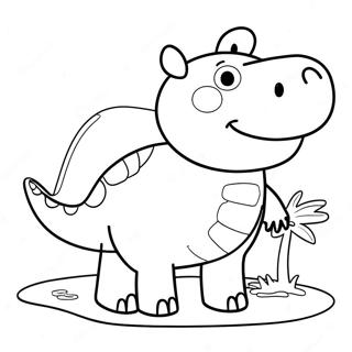 Peppa Gris Dinosaur Farveside 71393-58996