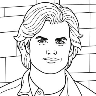 Cool Steve Harrington Med Har Farveside 72515-59889