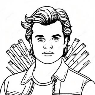 Cool Steve Harrington Med Har Farveside 72515-59891