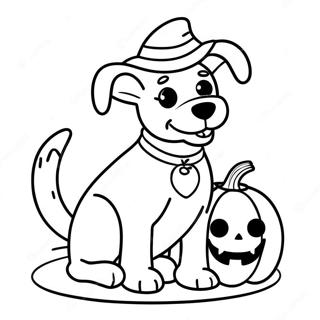 Halloween Hund Farveside 7324-5954