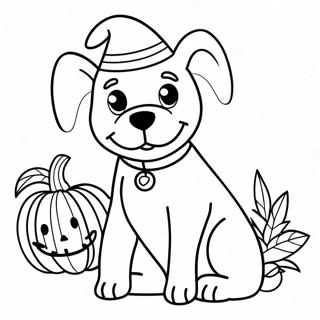 Halloween Hund Farveside 7324-5956