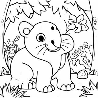 Farverige Jungle Dyr Farveside 73295-60506