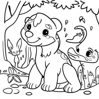 Farverige Jungle Dyr Farveside 73295-60507