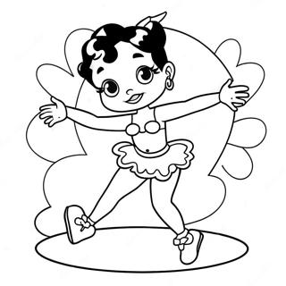 Betty Boop Danser Farveside 732-588