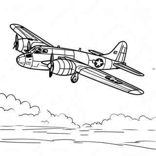 Vintage B 17 Bomber I Flugten Farveside 74396-61381