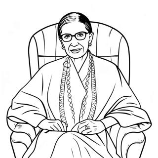 Ruth Bader Ginsburg I Kabe Farveside 74556-61509