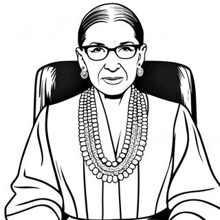 Ruth Bader Ginsburg I Kabe Farveside 74556-61512