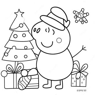 Peppa Gris Jul Farveside 7834-6364