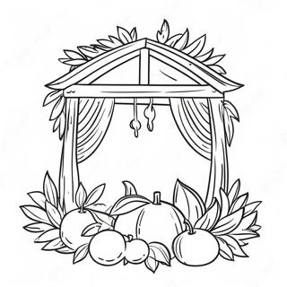 Farverige Sukkot Dekorationer Farveside 7915-6431