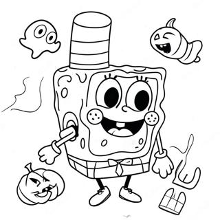 Halloween Spongebob Farveside 8625-7062