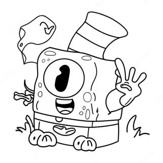 Halloween Spongebob Farveside 8625-7064