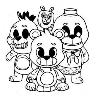 Five Nights At Freddys Mareridtskarakterer Farveside 8936-7303