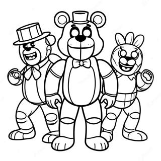 Five Nights At Freddys Mareridtskarakterer Farveside 8936-7304