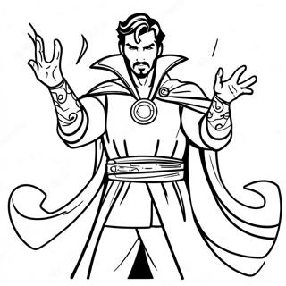 Doctor Strange Kaster Besvaergelser Farveside 9027-7380