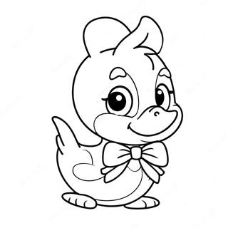 Sod Daisy Duck Med Slojfe Farveside 922-738