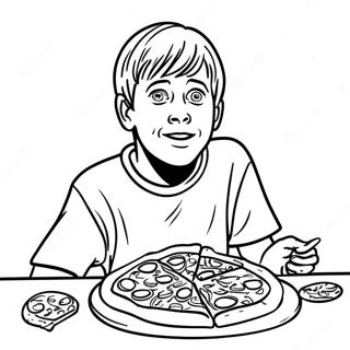 Kevin Mccallister Med Pizza Farveside 9677-7894