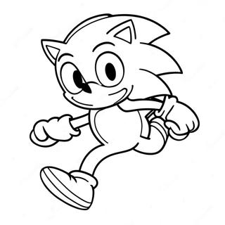 Sonic The Hedgehog Lober Hurtigt Farveside 9797-7997