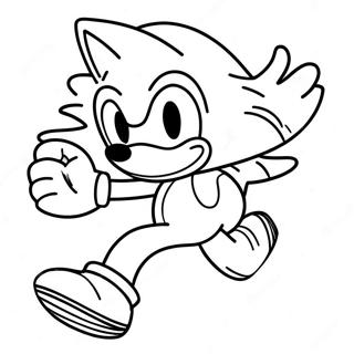 Sonic The Hedgehog Lober Hurtigt Farveside 9797-7998