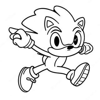 Sonic The Hedgehog Lober Hurtigt Farveside 9797-8000